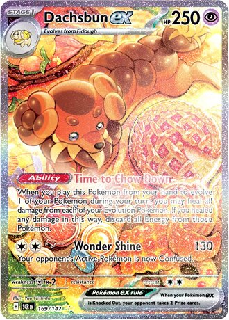 Dachsbun ex secret illustration rare revealed as a new card featured in Pokémon TCG: Scarlet & Violet—Stellar Crown