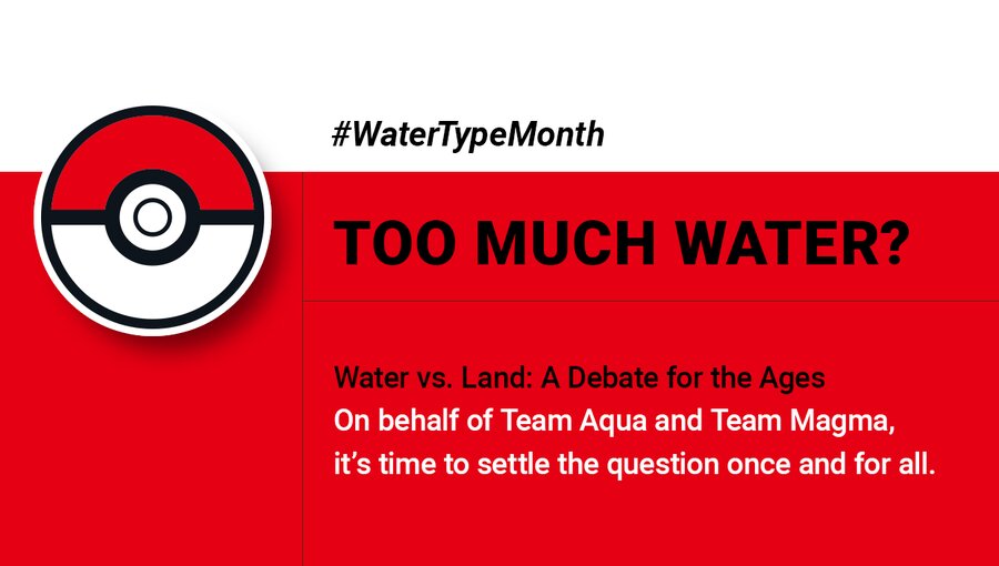 The Pokémon Company uses the too much water meme to promote one of its latest Water-Type Month features