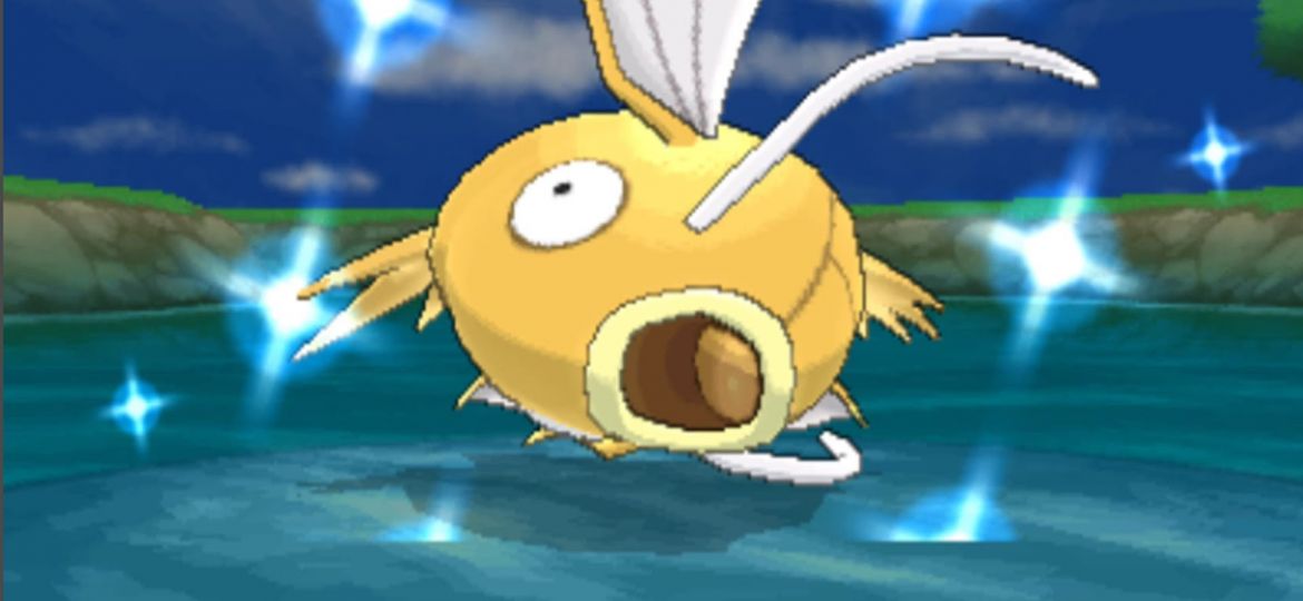 Pokémon GIF: Always a nice surprise when Magikarp evolves into Gyarados