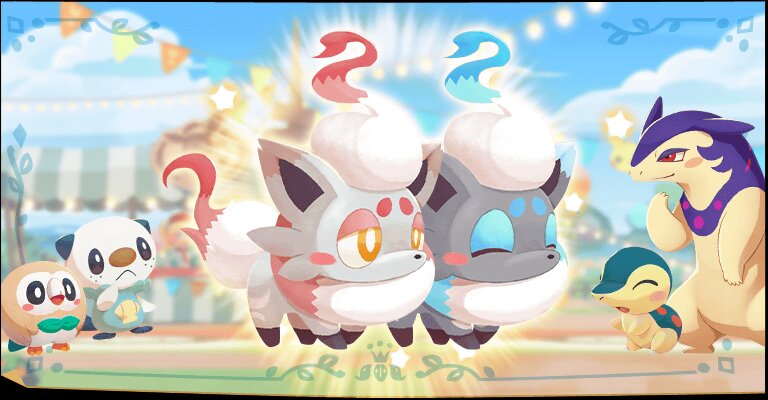 Hisuian Zorua’s Pleasant Party event featuring Shiny Hisuian Zorua now available in Pokémon Café ReMix