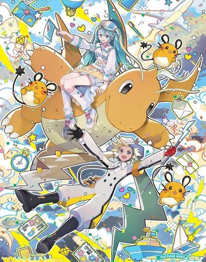 New Pokémon feat. Hatsune Miku Project Voltage artwork unveiled: “Fun Fun Trip” by CHRIS