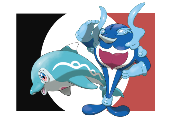 The Pokémon Company shares image you can hear featuring Finizen and Palafin in its Zero Form and Hero Form