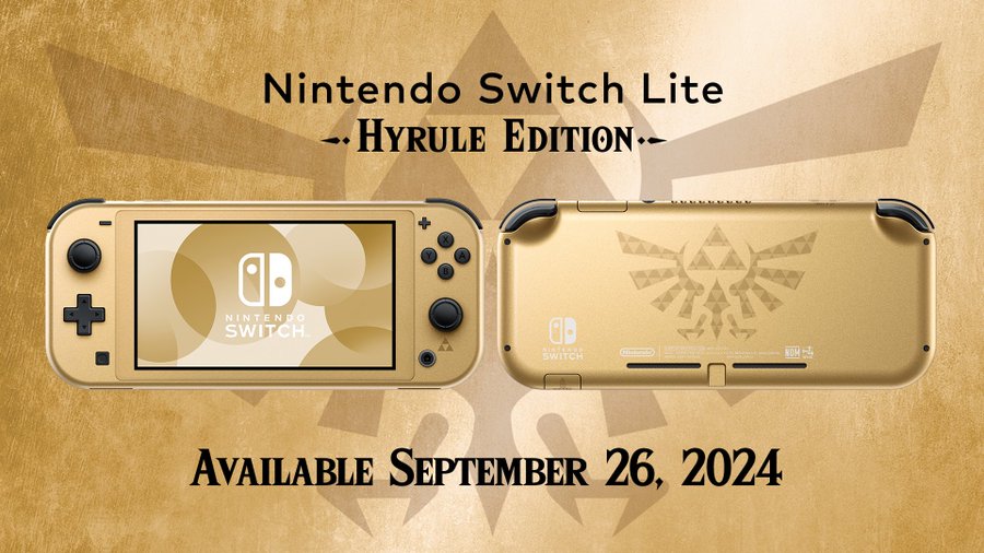 New gold-colored Zelda-inspired Nintendo Switch Lite with a 12-month Nintendo Switch Online + Expansion Pack Individual Membership is available now