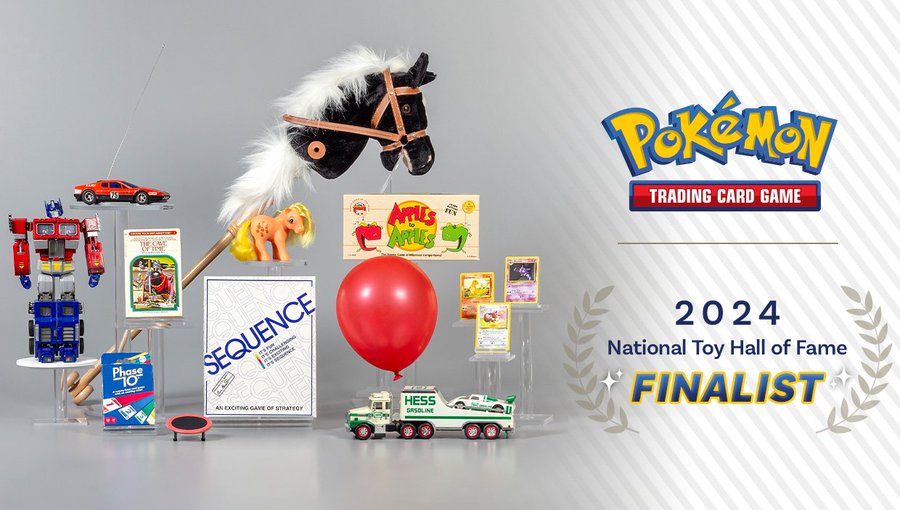 The Pokémon TCG has been selected as a finalist for the 2024 National Toy Hall of Fame
