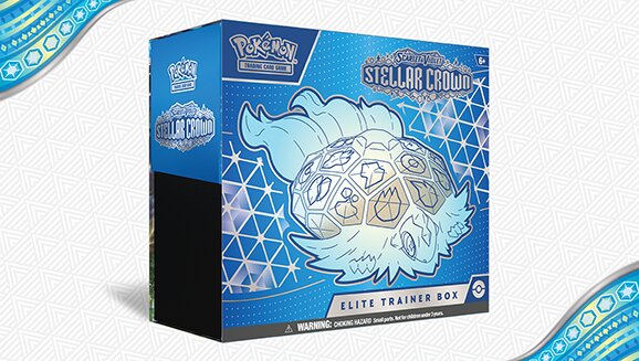 Full content details revealed for the new Pokémon TCG: Scarlet & Violet—Stellar Crown Elite Trainer Box, which is now available where Pokémon TCG products are sold