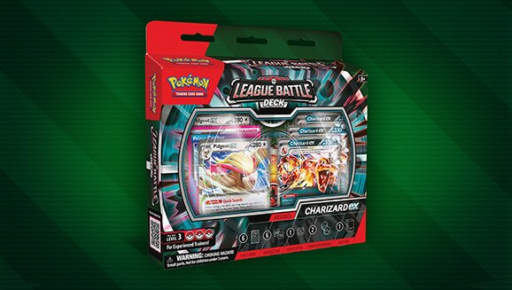 Full content details and release date revealed for the new Pokémon TCG: Charizard ex League Battle Deck