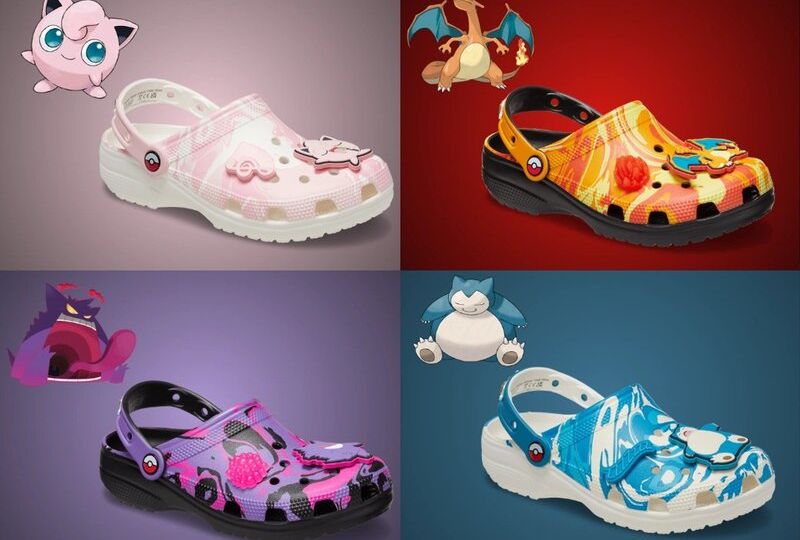 New Pokémon collection by Crocs now available exclusively at Foot Locker in-store and online featuring designs based on Jigglypuff, Charizard, Gengar and Snorlax