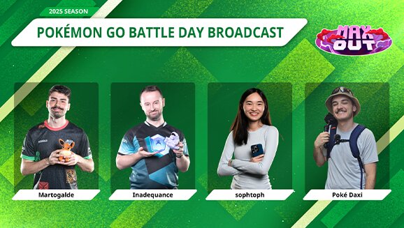 Video: Special GO Battle Day stream for Pokémon GO now live featuring tips from the Pokémon GO players Inadequance, martogalde, sophtoph and Poké Daxi