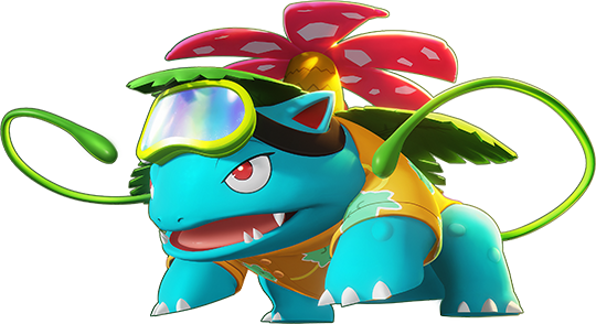 New Stage Style Holowear for Venusaur and Aurora Style Holowear for Alolan Ninetales now available in Pokémon UNITE