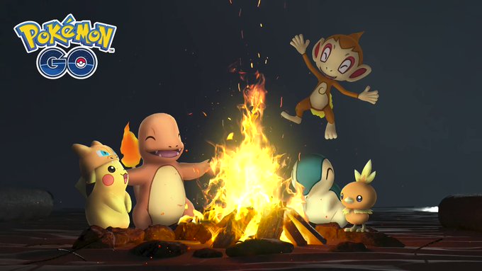 Pokémon video: Enjoy a picnic feast by the fire with Torchic
