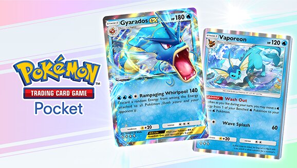 Official Pokémon TCG Pocket strategy revealed for Gyarados ex and Vaporeon