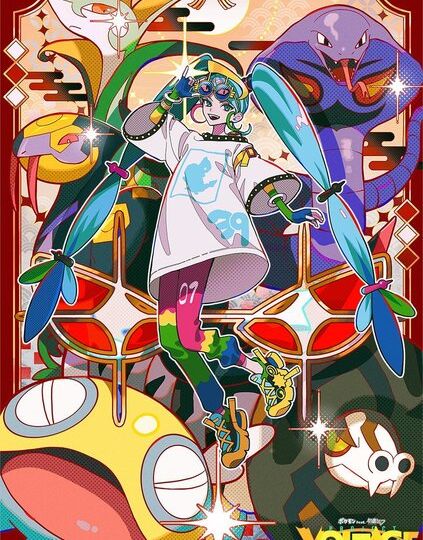 New Pokémon feat. Hatsune Miku Project Voltage artwork unveiled: “Snake Glare” by Akiakane