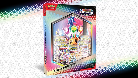 Full content details revealed for the new Pokémon TCG: Scarlet & Violet—Prismatic Evolutions Binder Collection, which is now available at the Pokémon Center and where Pokémon TCG products are sold
