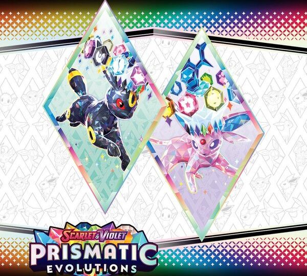 Close look at new cards from the Pokémon TCG: Scarlet & Violet—Prismatic Evolutions expansion including new artwork for the previously released Kieran, Roaring Moon ex, Shaymin and more
