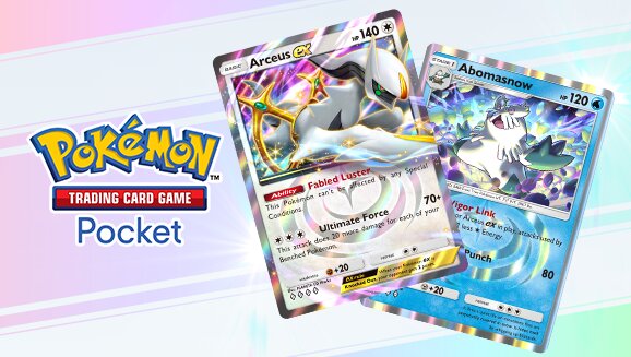 Official Pokémon TCG Pocket deck list strategy revealed for Arceus ex, Abomasnow and Glaceon ex