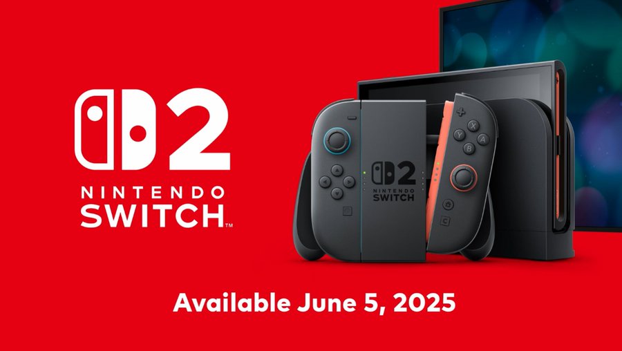 Nintendo Switch 2 will officially be released on June 5, 2025