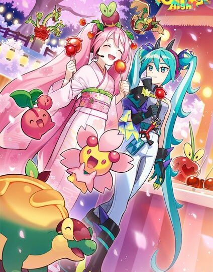 New Pokémon feat. Hatsune Miku Project Voltage artwork unveiled: “Apple Festival” by Yuu Nishida