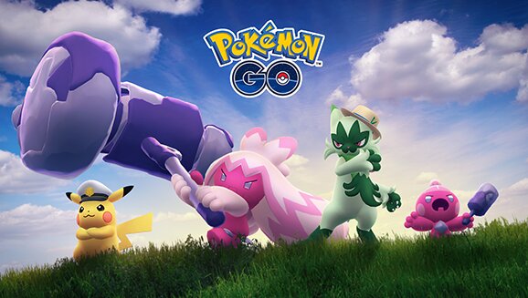 New Pokémon Horizons: The Series Celebration Event now underway in Pokémon GO until April 22, Tinkatink, Tinkatuff, Tinkaton and Floragato wearing a hat with Liko’s pin now available in Pokémon GO for the first time