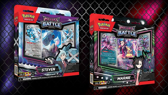 Full content details and release date revealed for the new Pokémon TCG: Rival Battle Deck—Marnie & Rival Battle Deck—Steven