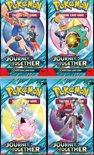 Pokémon TCG: Scarlet & Violet—Journey Together Triple Play revealed for Mamoswine ex, Salamence ex, Blaziken ex