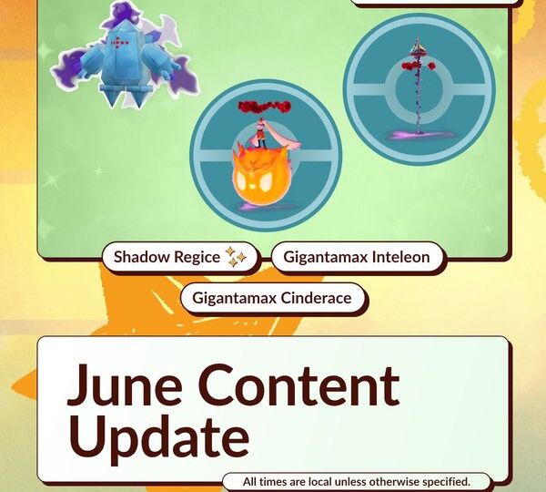 All major featured Pokémon, Max Battles, five-star Raids, Mega Raids, Shadow Raids, in-game events, Raid Hours and Spotlight Hours coming to Pokémon GO in June 2025