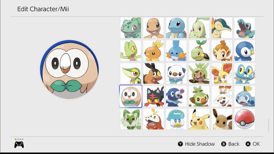 Nintendo Switch 2 includes Pokémon user icons by default featuring all Starter Pokémon to date, Pikachu, Eevee and a Poké Ball