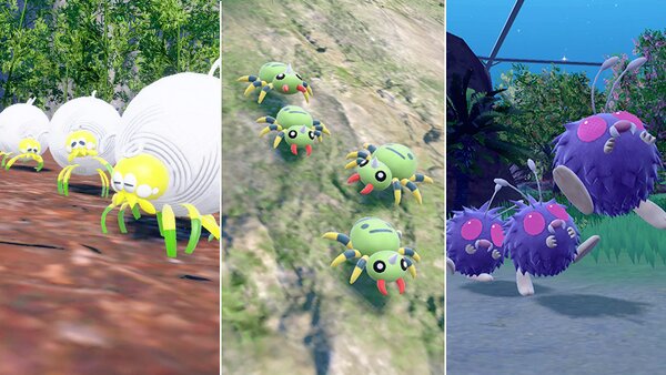New mass outbreak event featuring Tarountula, Spinarak and Venonat will take place in Pokémon Scarlet and Violet from May 29 to June 1, full event details revealed