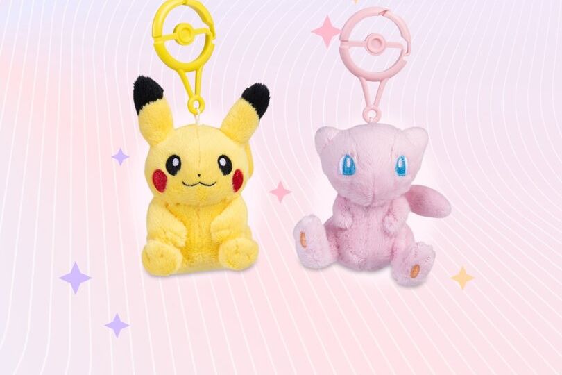New plush keychains available now at the official Pokémon Center