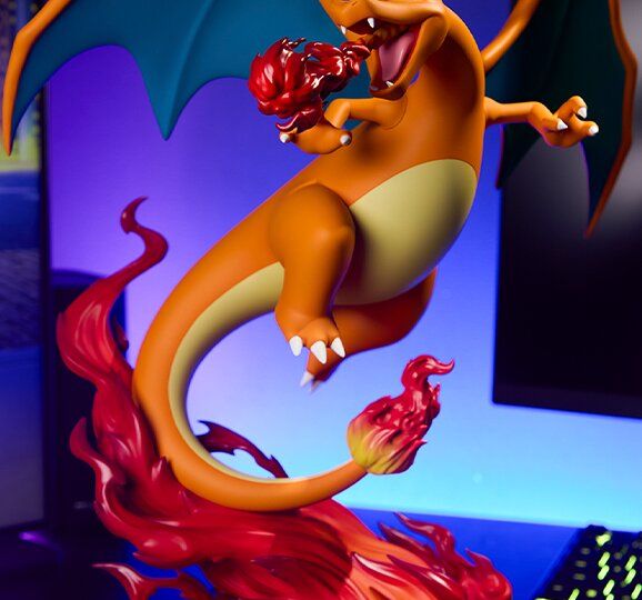 Collectible company Sideshow teams up with Pokémon to create a new line of collectible statues including a Pokédex-size version of Pikachu and a detailed Charizard statue