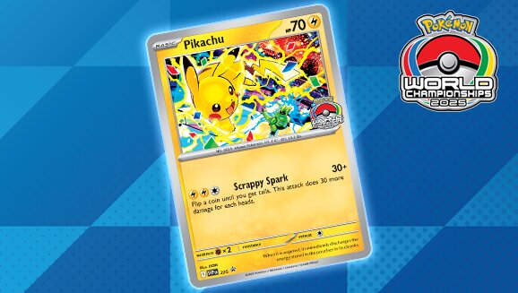 You can get a Pokémon TCG promo card featuring Pikachu as a gift with Pokémon Center purchase with the code “worldscard25us” at checkout to celebrate the 2025 Pokémon World Championships