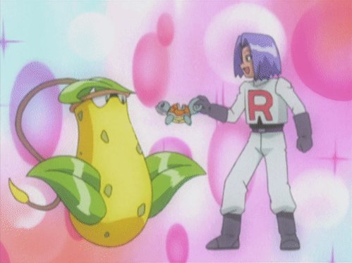Video: Team Rocket uses Victreebel’s Sleep Powder to try and steal Pokémon from Ash and friends in this official clip from Pokémon Adventures in the Orange Islands