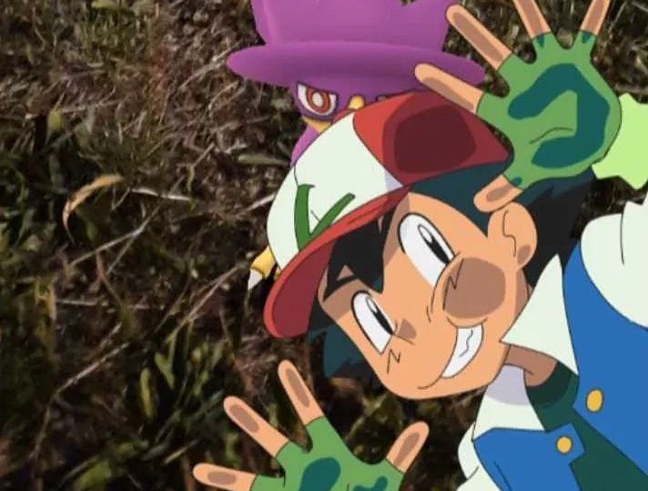 Video – Ash’s Gym badges are stolen when three Murkrow emerge from a nearby bush in this official clip from Pokémon: Johto League Champions