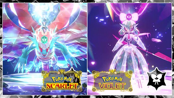 Dragon–Tera Type Roaring Moon and Fairy–Tera Type Iron Valiant now available in 7‑Star Pokémon Scarlet and Violet Tera Raid Battles until October 12 at 4:59 p.m. PDT