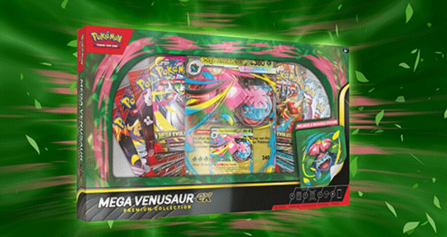 New Pokémon TCG: Mega Venusaur ex Premium Collection will be available in the Pokémon Center and where Pokémon TCG products are sold on December 5