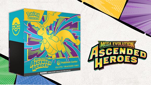 New Pokémon TCG: Mega Evolution—Ascended Heroes Pokémon Center Elite Trainer Box revealed and will be available February 20, 2026, exclusively at the official Pokémon Center