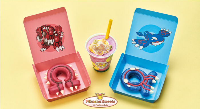 Pikachu Sweets by Pokémon Cafe - Groudon and Kyogre Donuts