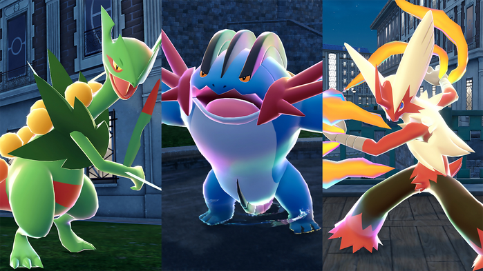 Pokémon Legends: Z-A - Mega Dimension DLC - Sceptilite, Swampertite and Blazikenite