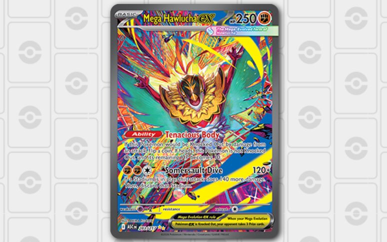 Mega Hawlucha ex revealed as a new card in Pokémon TCG: Mega Evolution—Ascended Heroes