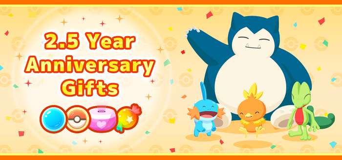 Pokémon Sleep - 2.5 Year Anniversary Gifts
