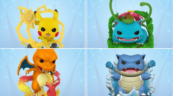 Pokémon POP! Premium Collectibles - Pikachu, Charizard, Blastoise, Venusaur