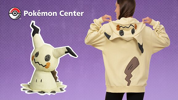 Pokédex-size Mimikyu Poké Plush available now at the official Pokémon Center