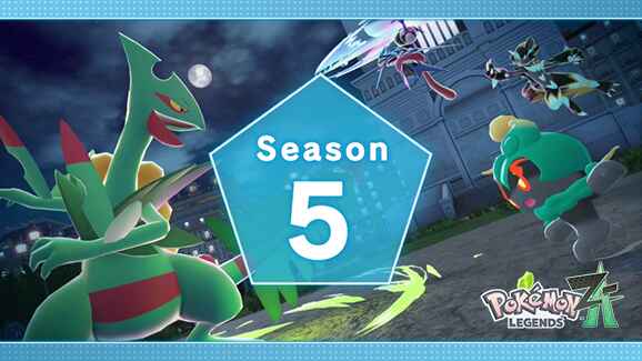 Pokémon Legends: Z‑A Ranked Battles Season 5 will run from January 7 to January 28, players who reach Rank S will receive a special reward of Sceptilite to Mega Evolve Sceptile into Mega Sceptile
