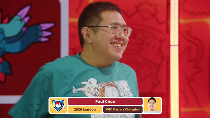 Paul Chua is the Pokémon VGC Masters Champion at the 2026 Pokémon Europe International Championships, watch the closing ceremony now