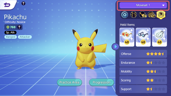 Pokémon UNITE - Changes to Learning Moves During Battle