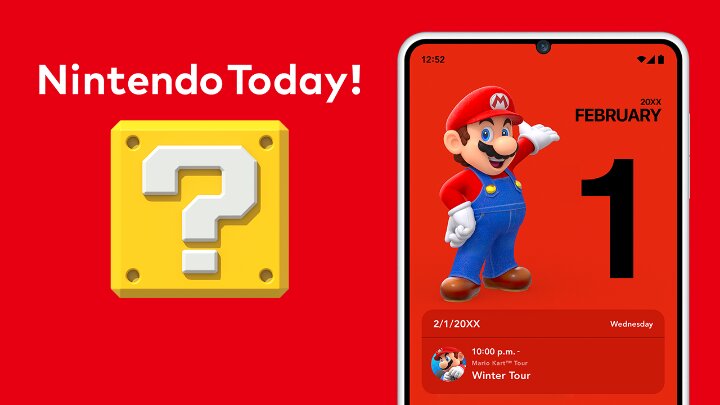Daily calendar widgets have been added to the official Nintendo Today! app