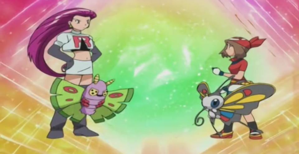 Video – May’s Silcoon evolves into Beautifly in this official clip from Pokémon: Advanced