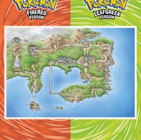 Official artwork unveiled for the Town Map in Pokémon FireRed and LeafGreen on Nintendo Switch