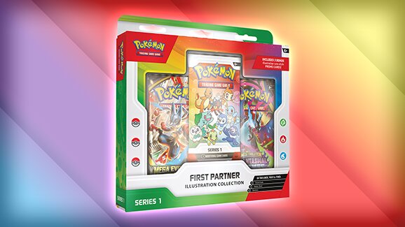 New Pokémon TCG: First Partner Illustration Collection—Series 1 will be available on March 20 in the Pokémon Center and where Pokémon TCG products are sold