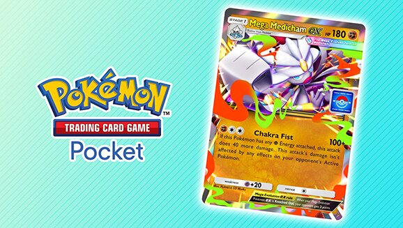 New drop event now available in Pokémon TCG Pocket until February 21 at 9:59 p.m. PST featuring solo battles with rewards including Mega Medicham ex promo card, Tornadus, Mudkip, Ralts and Plusle promo cards
