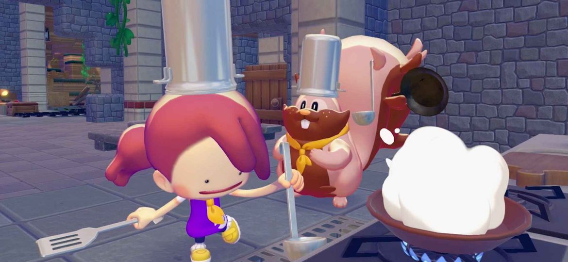 Chef Dente is a special Greedent that likes to store kitchen tools all over its body and treat everyone to its delicious dishes in Pokémon Pokopia